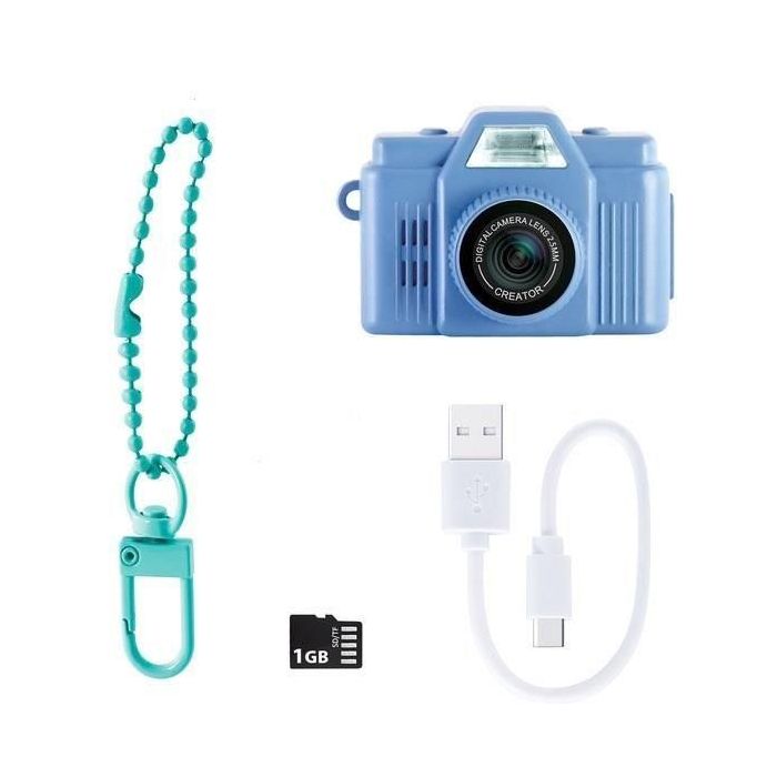 Canal Toys CTCLK059 Cámara digital Mini Cam' Photo Creator Retro Azul con tarjeta SD de 1GB incluida 1 Canal Toys CTCLK059 Cámara digital Mini Cam' Photo Creator Retro Azul con tarjeta SD de 1GB incluida 1