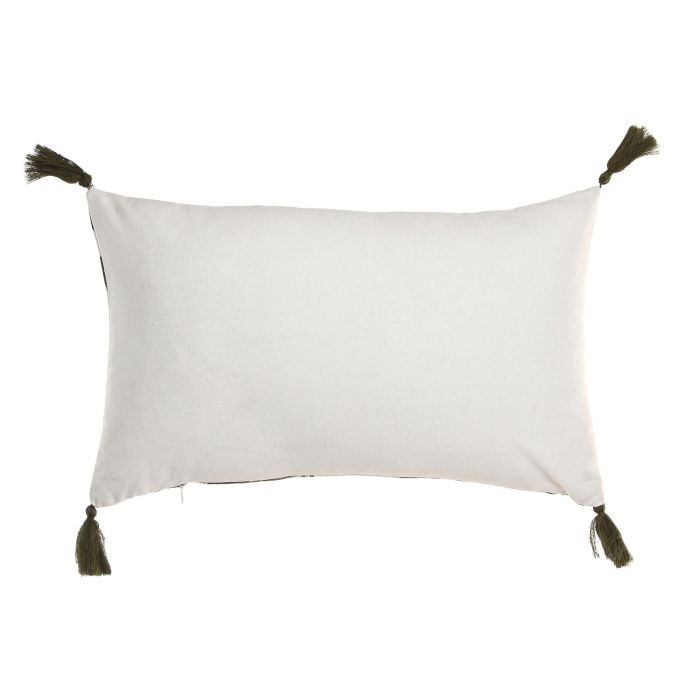 Cojin Boho DKD Home Decor Blanco Verde 50 x 30 cm (2 Unidades) 2 Cojin Boho DKD Home Decor Blanco Verde 50 x 30 cm (2 Unidades) 2