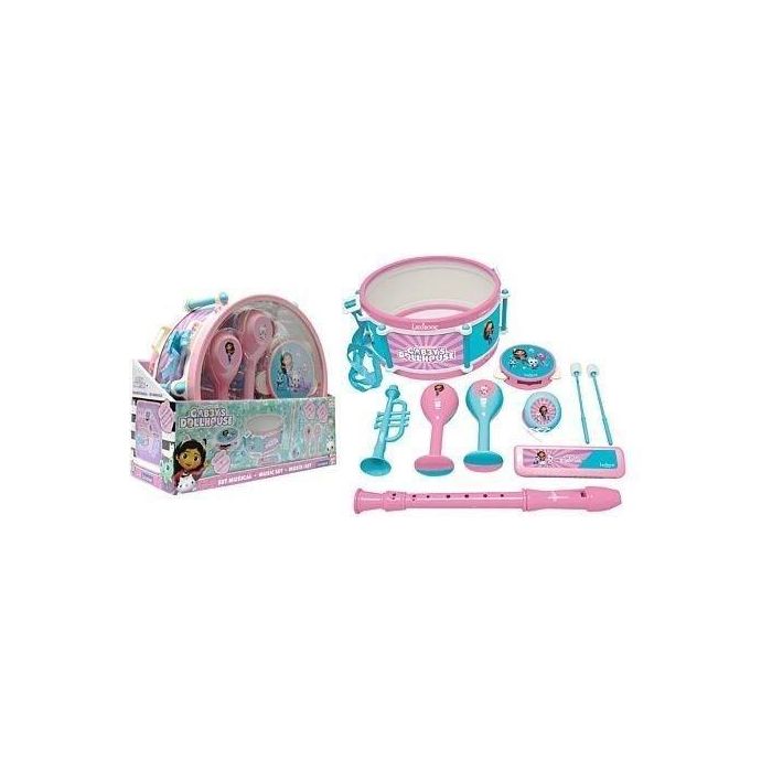 Lexibook LEX3380743105475 Set musical Gabby y la Casa Mágica con 7 instrumentos y almacenamiento en tambor 2