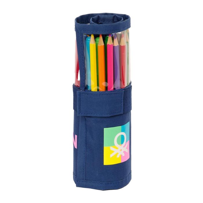 Plumier Benetton Cool Azul marino 7 x 20 x 7 cm Enrollable 27 Piezas 0 Plumier Benetton Cool Azul marino 7 x 20 x 7 cm Enrollable 27 Piezas 0