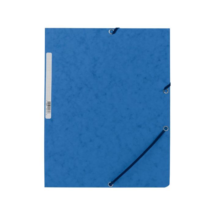 Carpeta Q-Connect Gomas Kf02167 Carton Simil-Prespan Solapas 320x243 mm Azul 2