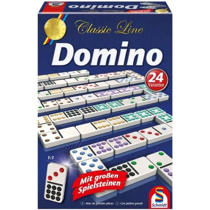 Schmidt Spiele Domino Línea Clásica SCH4001504492076 Schmidt Spiele Domino Línea Clásica SCH4001504492076