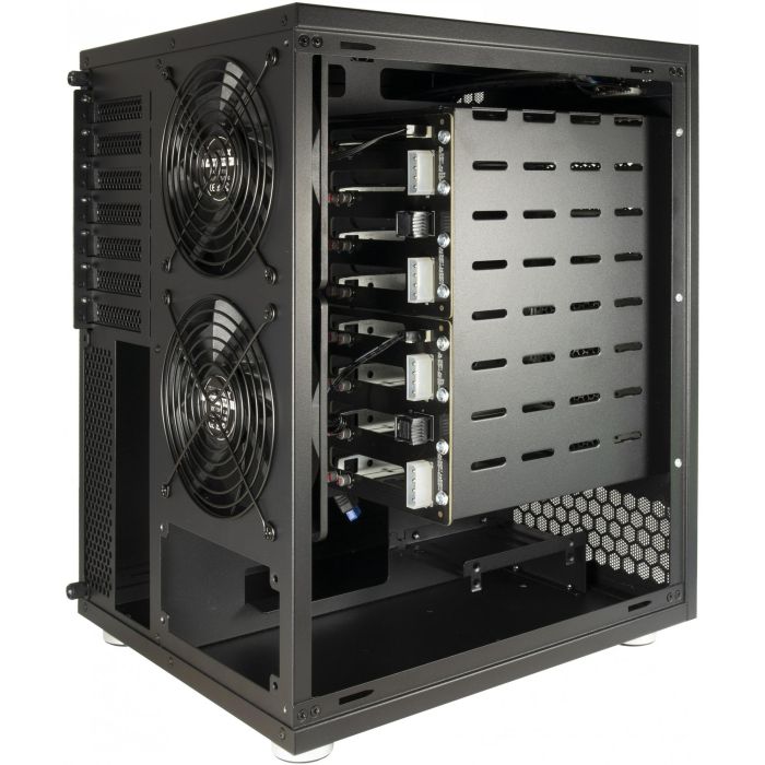 Inter-Tech Caja de disco duro IPC NAS-8 8 bahías 2.5/3.5" SATA Hot-swap 12 Gbit/s Negro 6