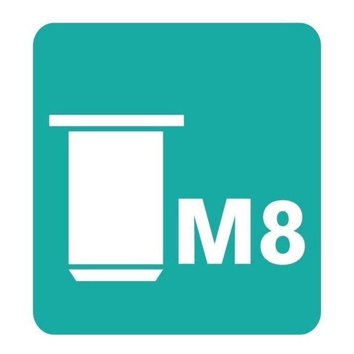 Tuercas de crimpado para tornillos Ø8mm - RAPID - M8 - Caja de 20 + broca 4 Tuercas de crimpado para tornillos Ø8mm - RAPID - M8 - Caja de 20 + broca 4