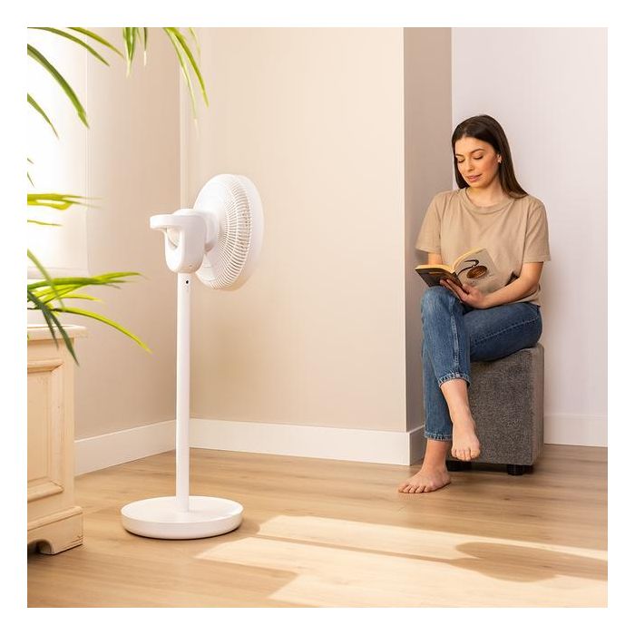 Cecotec 08243 Ventilador de Pie 3 en 1 Plegable Blanco Inalámbrico con Batería 2600mAh, Motor BLDC 22W Ultrasilencioso y Mando a Distancia 2