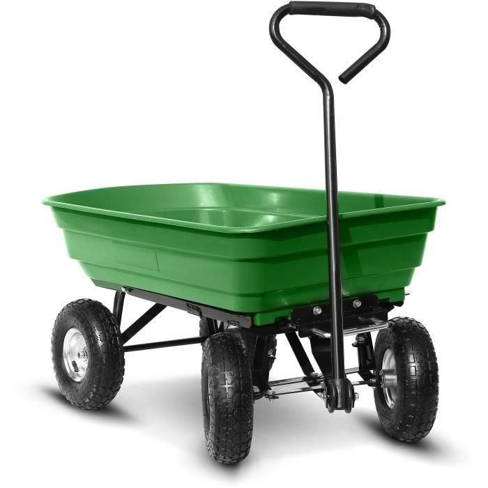 ELEM Carrito de jardín de plástico con volquete 2 ELEM Carrito de jardín de plástico con volquete 2