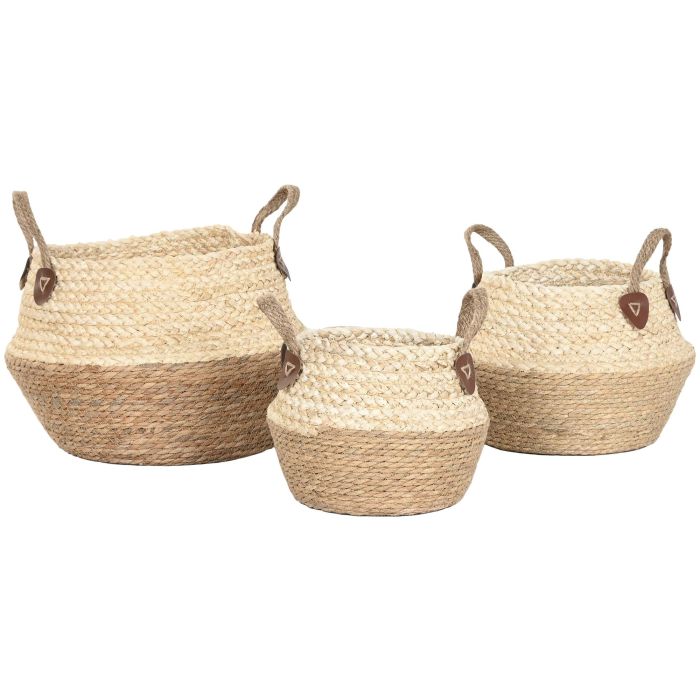 Cesta  DKD Home Decor Natural 41 x 37 x 41 cm Set de 3 3