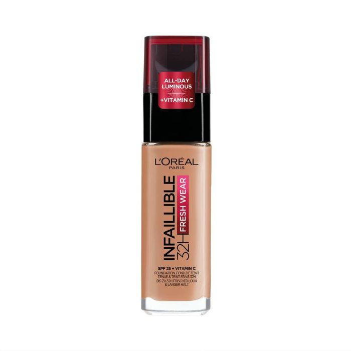 L'Oréal Paris Infaillible 32H Maquillaje Fresh Wear Spf25 #300-Ambre 30 mL