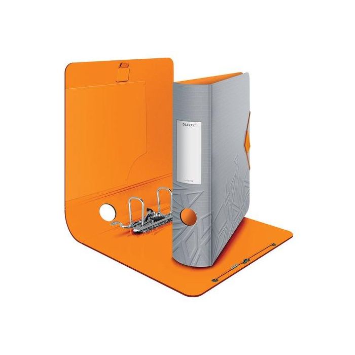 Archivador Palanca Leitz Urban Chic A4 180º 82Mm Gris (Set de 5)
