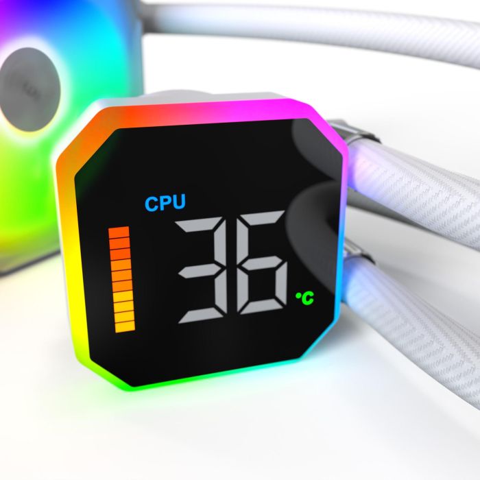 K Montech HyperFlow Digital 360 White 4 K Montech HyperFlow Digital 360 White 4