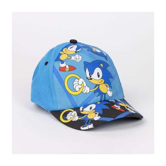 Cerdá Gorra y Gafas de Sol Infantiles Sonic 53 cm Azul para Niños 2-8 Años 2