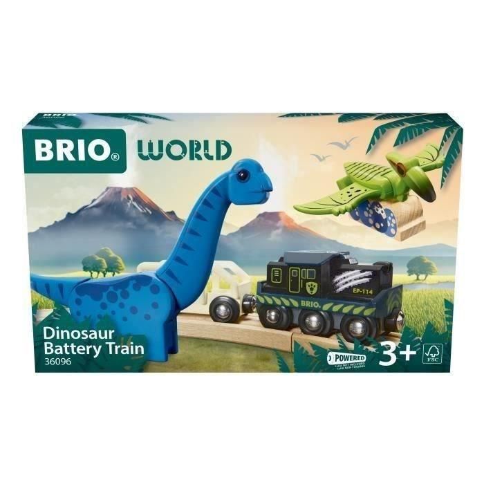 Tren con pilas de dinosaurio BRIO-7312350360967-Edades de 3 años en adelante 2 Tren con pilas de dinosaurio BRIO-7312350360967-Edades de 3 años en adelante 2