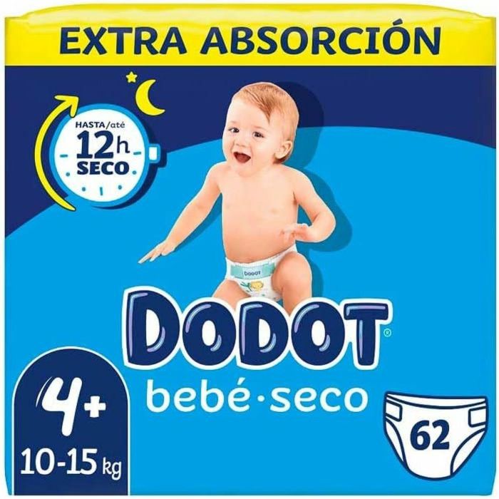 Dodot Etapas Extra Pañales Talla 4 (10-15 kg) con Microperlas Absorbentes - 62 Unidades 7