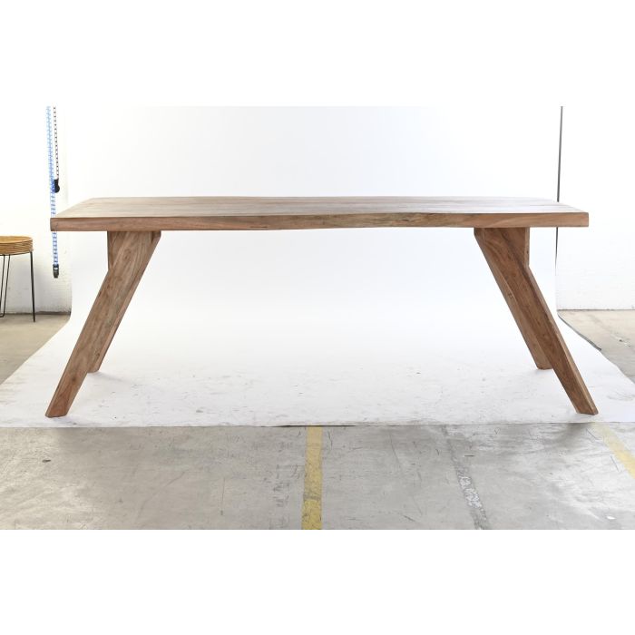 Mesa de Comedor DKD Home Decor Marrón Natural Madera Madera de acacia 200 x 90 x 77 cm 5