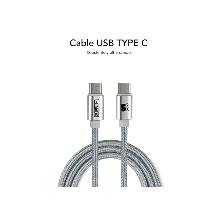 Subblim SUBCHG-3WPD10 Cargador de Pared Doble USB-C PD25W + QC3.0, Incluye Cable USB C a Lightning Blanco
