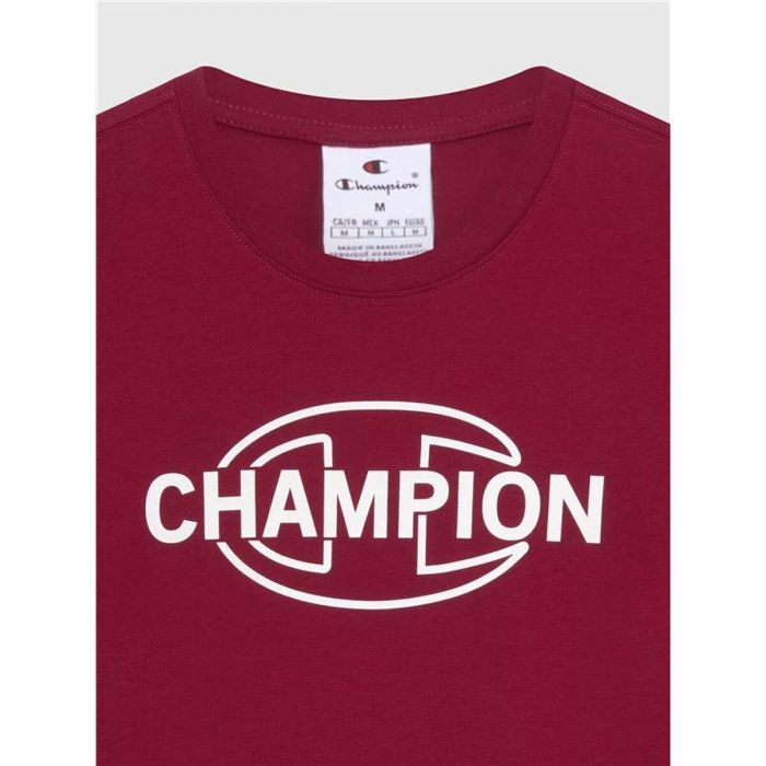 Camiseta de Manga Corta Hombre Champion Graphic Shop Rojo Oscuro L 1