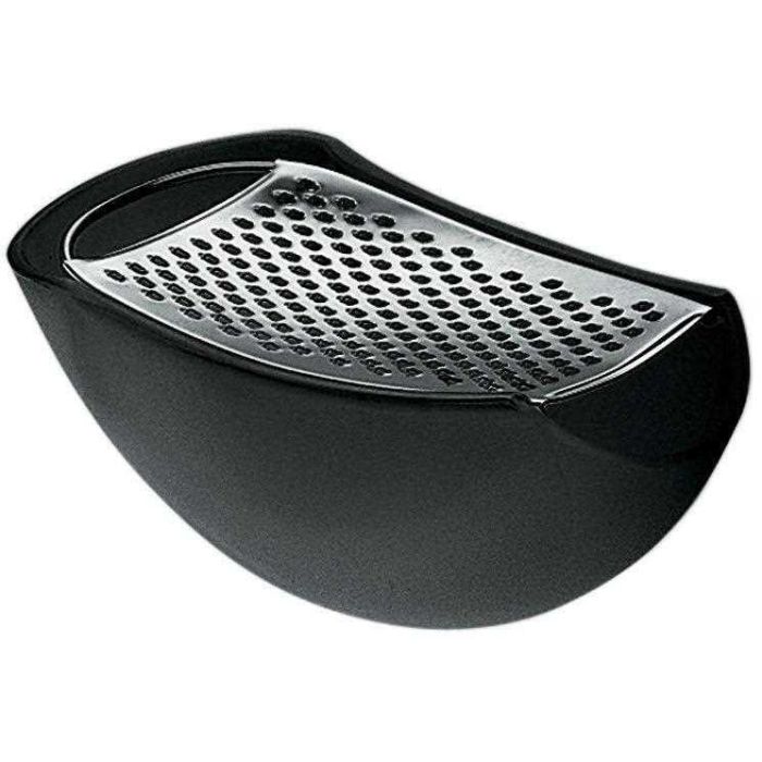Alessi AARU01 B Parmenide Rallador y Quesera de Resina Negro - Diseñado por Alejandro Ruiz