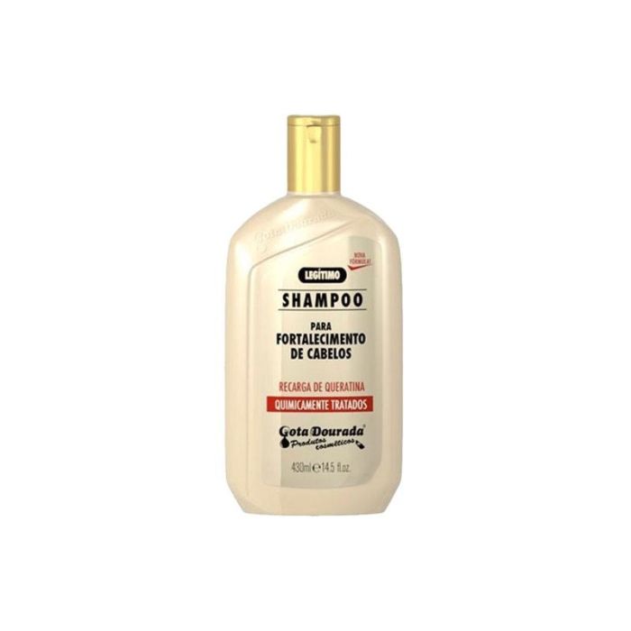 Shampoo Fortalecimento Recarga De Queratina 430 mL Gota Dourada