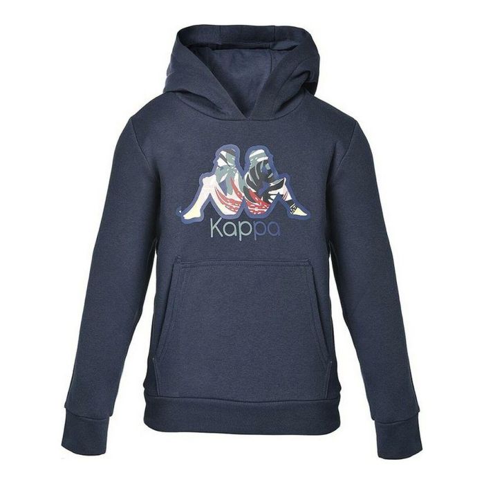 Sudadera con Capucha Niño Kappa Cache Azul oscuro 8 Años 0 Sudadera con Capucha Niño Kappa Cache Azul oscuro 8 Años 0