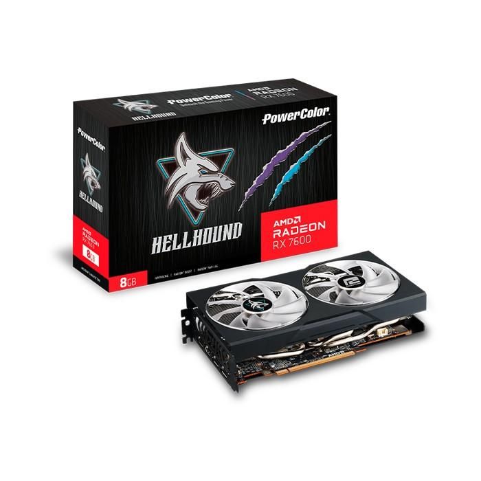 RX 7600 8GB PowerColor Hellhound Radeon GDDR6 5
