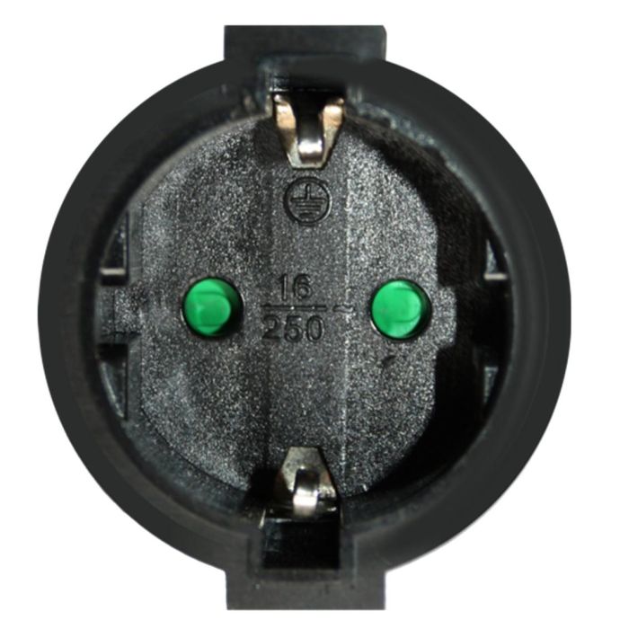 Silver Cable Prolongador Corriente 10M, Negro, Caucho y Cobre, 3500W, 16A, 250V, 1.5mm, H05VV-F, VDE, CE, GS 2