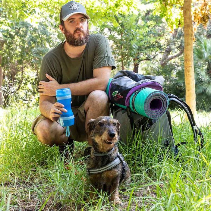 Botella con Depósito de Agua y Comida para Mascotas 2 en 1 Pettap InnovaGoods 9 Botella con Depósito de Agua y Comida para Mascotas 2 en 1 Pettap InnovaGoods 9