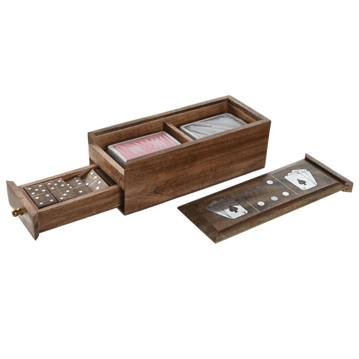 Juego Colonial DKD Home Decor Marron Plateado 10 x 8 x 23 cm Set de 3 (2 Unidades) Juego Colonial DKD Home Decor Marron Plateado 10 x 8 x 23 cm Set de 3 (2 Unidades)