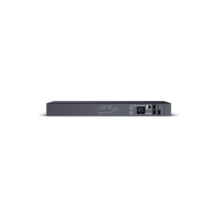 Cyberpower PDU44004 Unidad Distribución Alimentación ATS 12x IEC C13 Rack 1U Doble Entrada Control Remoto Individual
