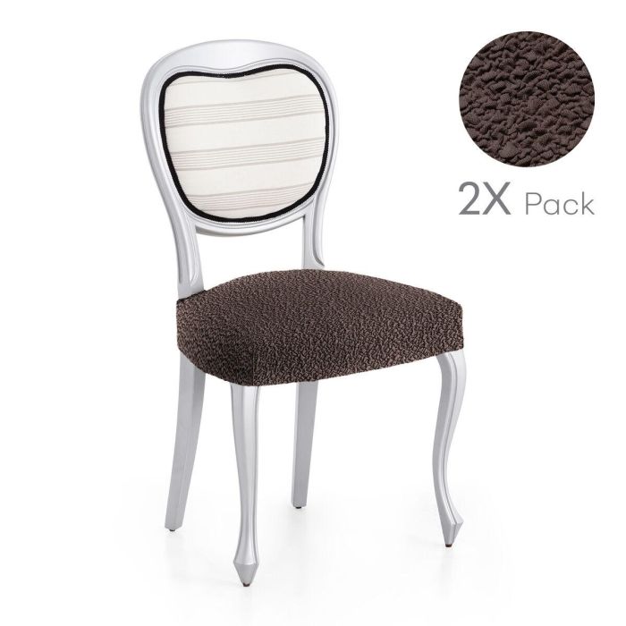 Funda para Silla Eysa ROC Marrón 50 x 5 x 50 cm 2 Unidades 1 Funda para Silla Eysa ROC Marrón 50 x 5 x 50 cm 2 Unidades 1
