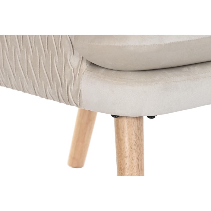 DKD Home Decor Butaca Scandi Beige Natural Poliéster y Madera Desmontable | 67x70x95 cm (Ancho x Largo x Alto) | Asiento 42 cm 3 DKD Home Decor Butaca Scandi Beige Natural Poliéster y Madera Desmontable | 67x70x95 cm (Ancho x Largo x Alto) | Asiento 42 cm 3