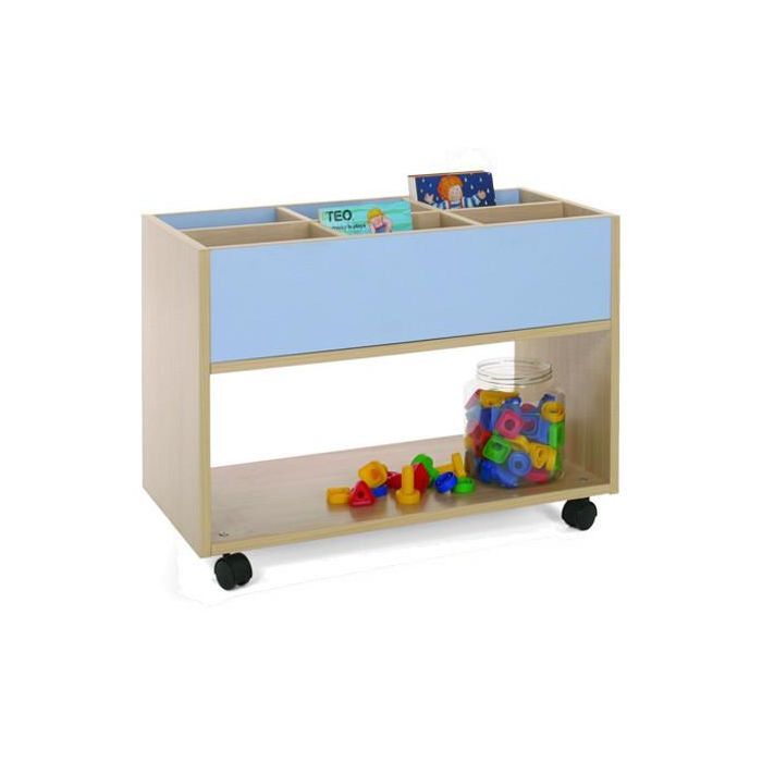 Mobeduc Librería Alta Haya 600904HR18 Mueble con 6 Estanterías y Ruedas 80x40x58 cm 0 Mobeduc Librería Alta Haya 600904HR18 Mueble con 6 Estanterías y Ruedas 80x40x58 cm 0