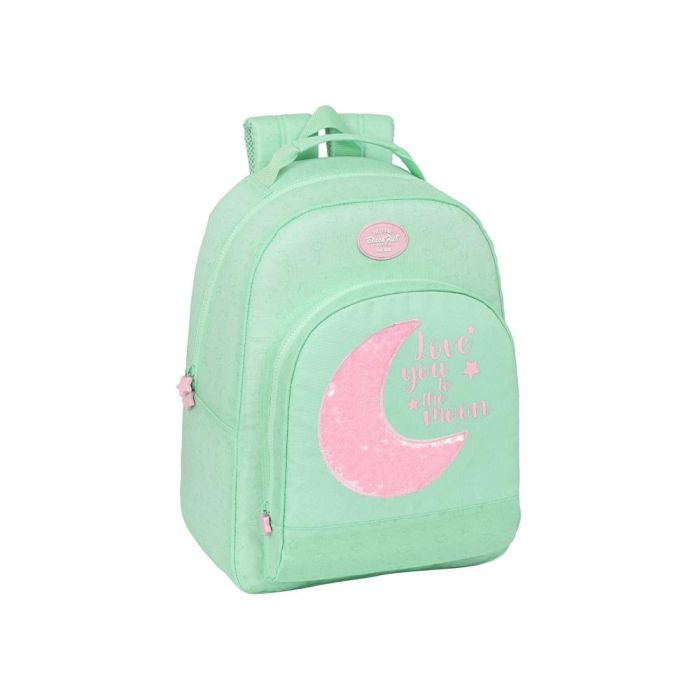 Mochila Escolar BlackFit8 Moon Verde 32 x 42 x 15 cm