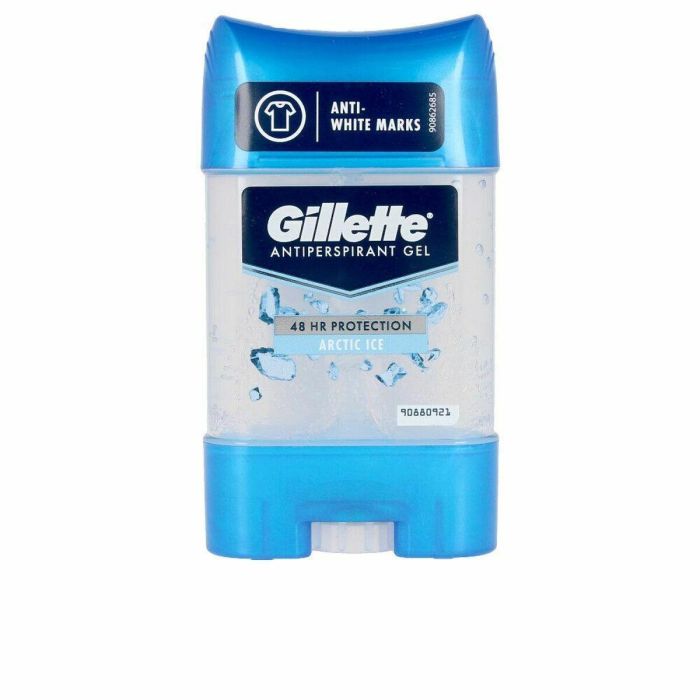 Gillette Arctic Ice Desodorante Gel Transparente Hombre 70 ml Protección Activada por Sudor