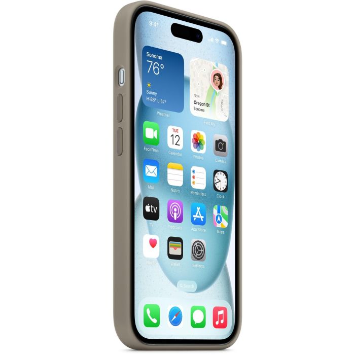 Funda para Móvil Apple MXPG3ZM/A Gris Apple iPhone 15 6 Funda para Móvil Apple MXPG3ZM/A Gris Apple iPhone 15 6