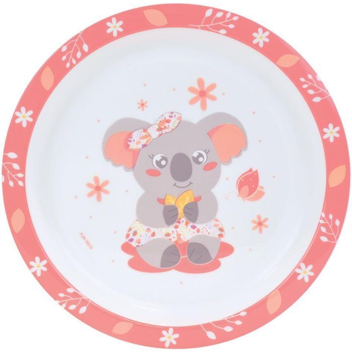 Juego de vajilla - FUN HOUSE - KOALA - Vaso de 220 ml, plato hondo de 16 cm, plato llano de 22 cm, cubiertos de 22 cm y peluche 2 Juego de vajilla - FUN HOUSE - KOALA - Vaso de 220 ml, plato hondo de 16 cm, plato llano de 22 cm, cubiertos de 22 cm y peluche 2