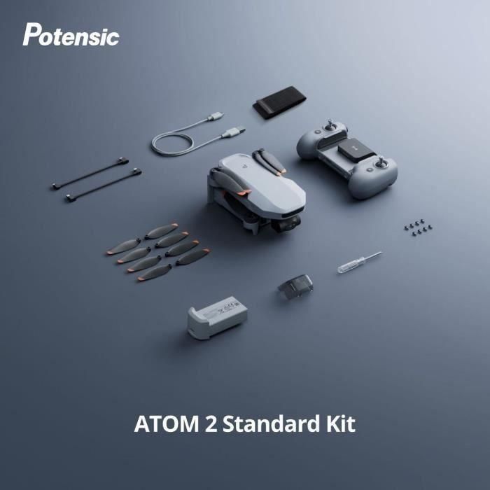 Dron - POTENSIC - ATOM 2 - Kit estándar - Cámara HD/4K - GPS integrado - Tiempo de vuelo de 31 minutos - Alcance de 10 km 1 Dron - POTENSIC - ATOM 2 - Kit estándar - Cámara HD/4K - GPS integrado - Tiempo de vuelo de 31 minutos - Alcance de 10 km 1