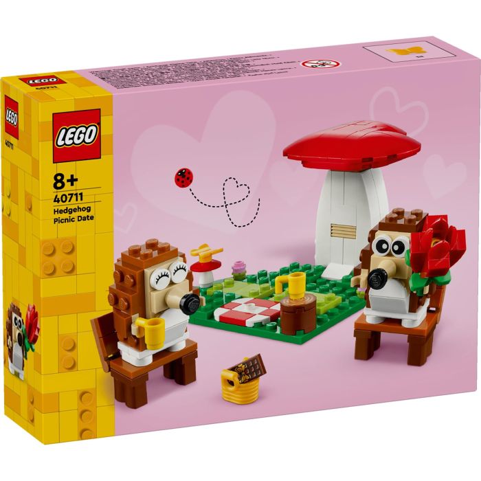 LEGO 40711 Set de Construcción Pícnic de Erizos con 2 Figuras de Animales y Accesorios para Niños +8 Años 9