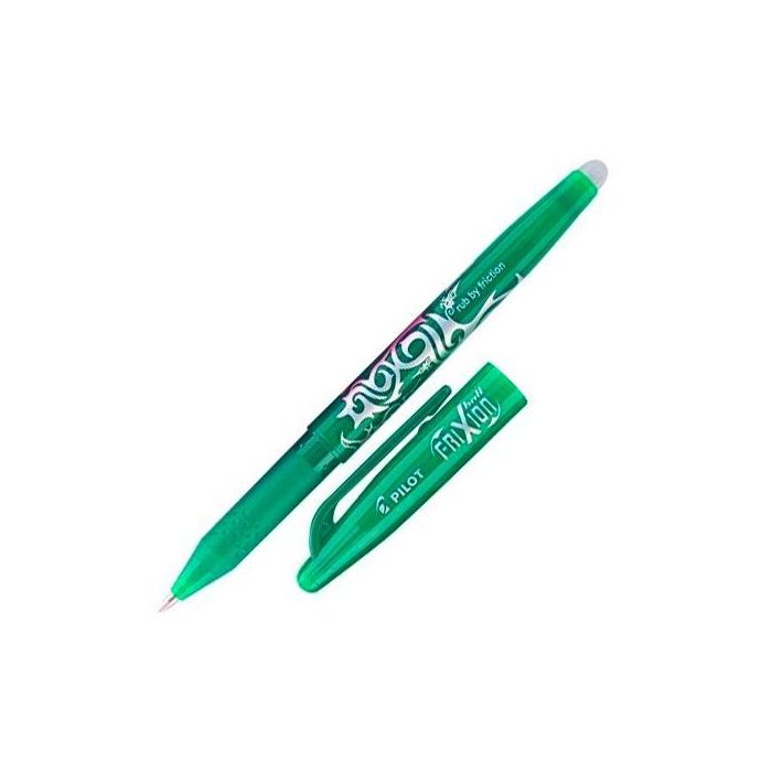 Pilot Bolígrafo Borrable Frixion Ball 0.7 Verde - Tinta de Fricción - Punta Fina (Pack de 12 Unidades) (12 Unidades)