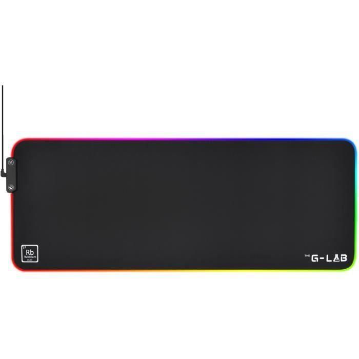 The G-Lab Pad Rubidium Alfombrilla de ratón para juegos Negro The G-Lab Pad Rubidium Alfombrilla de ratón para juegos Negro
