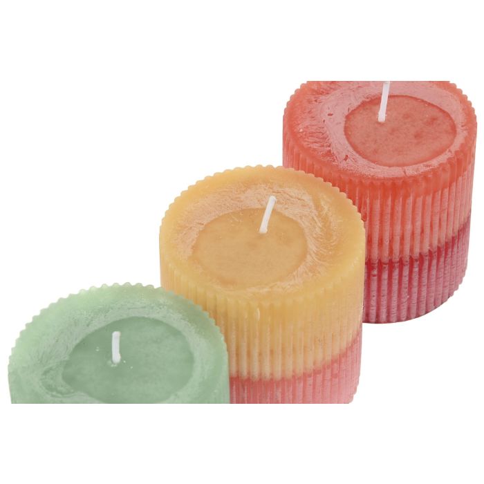Vela Shabby DKD Home Decor Bicolor 7 x 7 x 7 cm (12 Unidades) 2 Vela Shabby DKD Home Decor Bicolor 7 x 7 x 7 cm (12 Unidades) 2