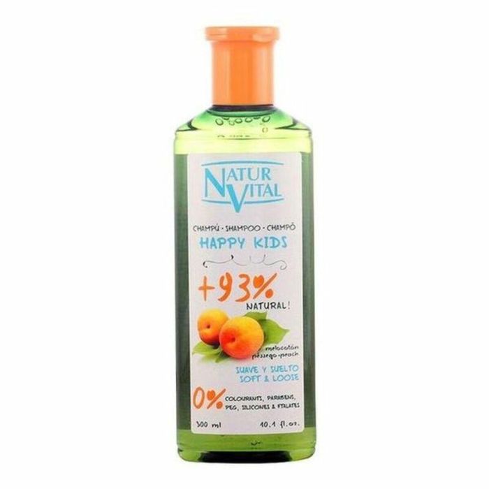 Natur Vital Happy Kids Champú 300 ml - Suave con pH neutro para piel sensible