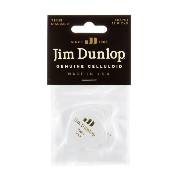 Pack 12 Púas Genuine Celluloid Blanco - Thin 3 Pack 12 Púas Genuine Celluloid Blanco - Thin 3