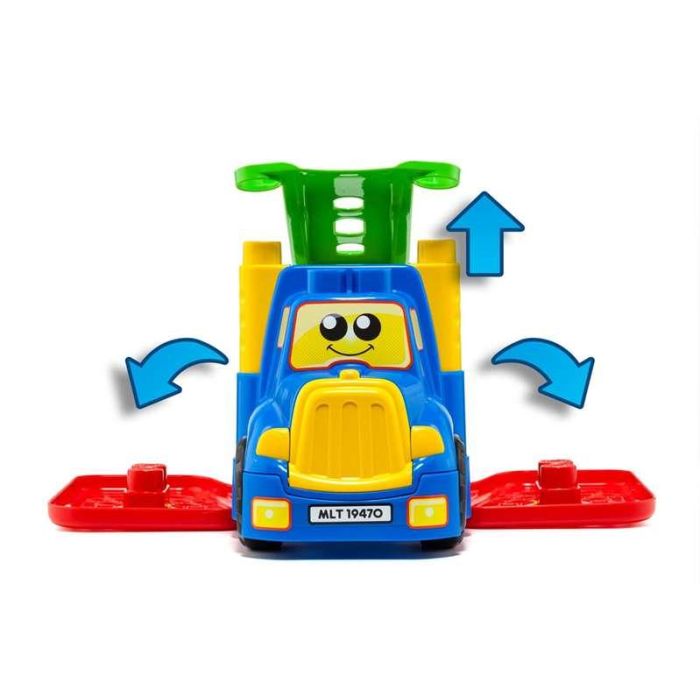 Molto Camión Portacoches 82 cm con 1 Coche y 10 Blocks, Luces y Sonidos, Pilas Incluidas, Plástico para Niños 1+ Años 10 Molto Camión Portacoches 82 cm con 1 Coche y 10 Blocks, Luces y Sonidos, Pilas Incluidas, Plástico para Niños 1+ Años 10