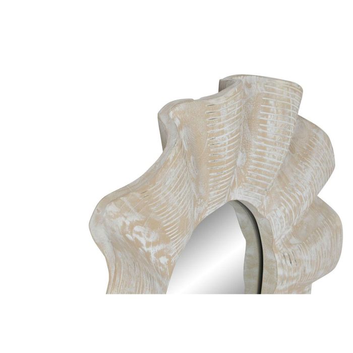 Espejo de pared Home ESPRIT Blanco Decapé Tallado 76 x 7 x 76 cm 3 Espejo de pared Home ESPRIT Blanco Decapé Tallado 76 x 7 x 76 cm 3