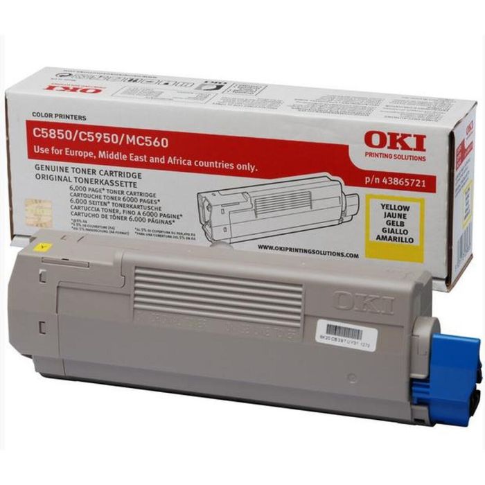 OKI C-5850/5950/MC560 Toner Amarillo 6k OKI C-5850/5950/MC560 Toner Amarillo 6k