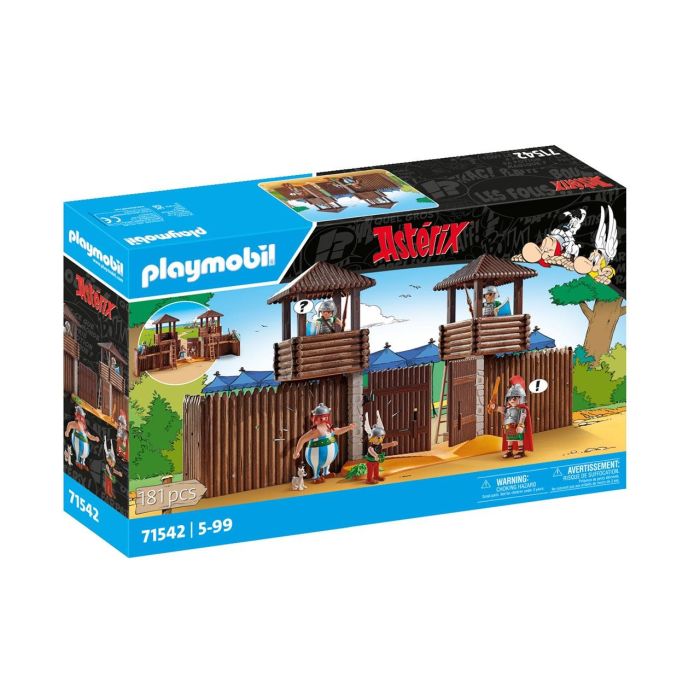Playmobil 71542 Asterix: Campamento Romano con Astérix, Obélix, Ideafix, Nebulus Nimbus, soldados romanos, torres de vigilancia y puerta secreta