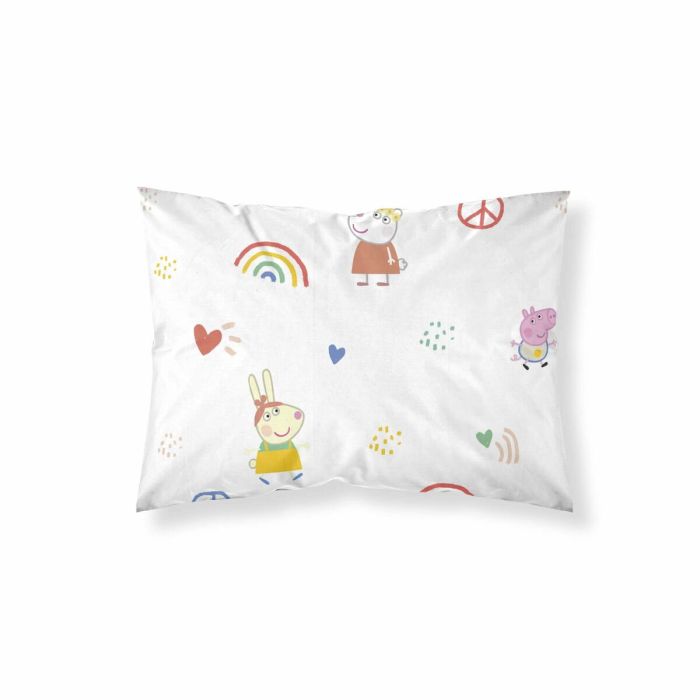 Funda de almohada Peppa Pig Peace Multicolor 40x60cm