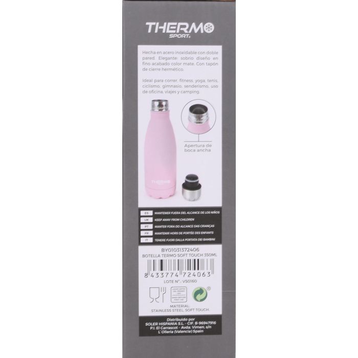 Botella Termo Soft Touch 350 ml Thermosport (6 Unidades) 6 Botella Termo Soft Touch 350 ml Thermosport (6 Unidades) 6