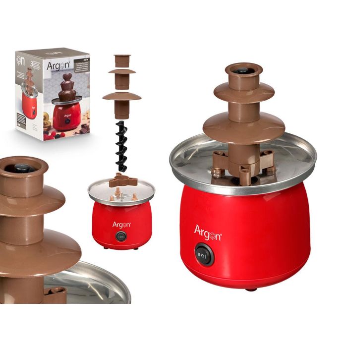 Fuente De Chocolate Roja 45W Argon 15X22CM (6 Unidades) Fuente De Chocolate Roja 45W Argon 15X22CM (6 Unidades)