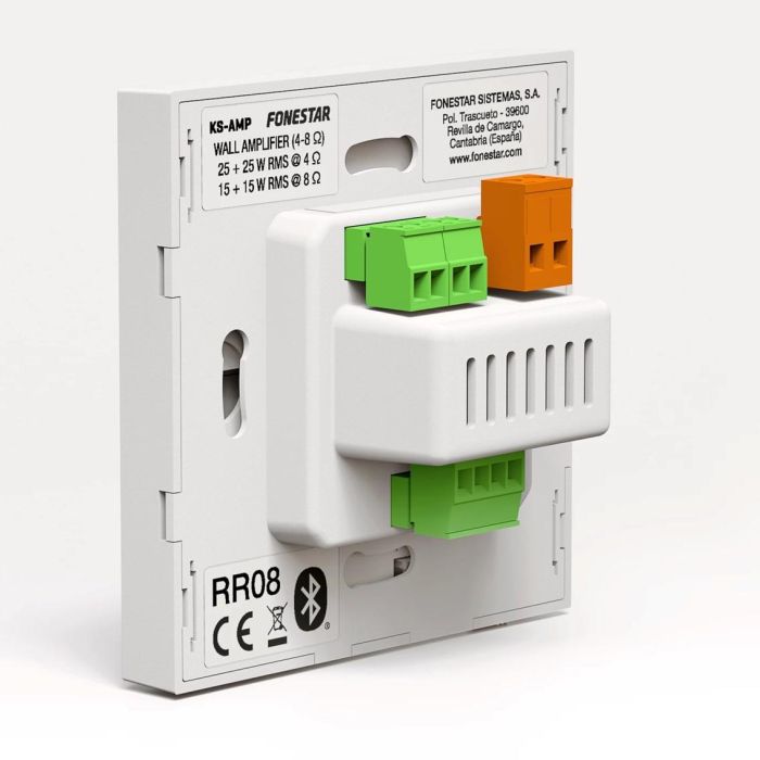 Fonestar KS-WALL Kit de Sonido Todo en Uno con Amplificador de Pared y 2 Altavoces de Techo 6'', Bluetooth/USB/FM para Comercios y Hogar 3